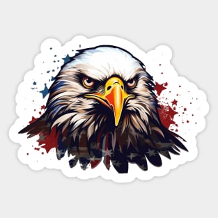 Memorial day, cool eagle, patriotic eagle USA Sticker